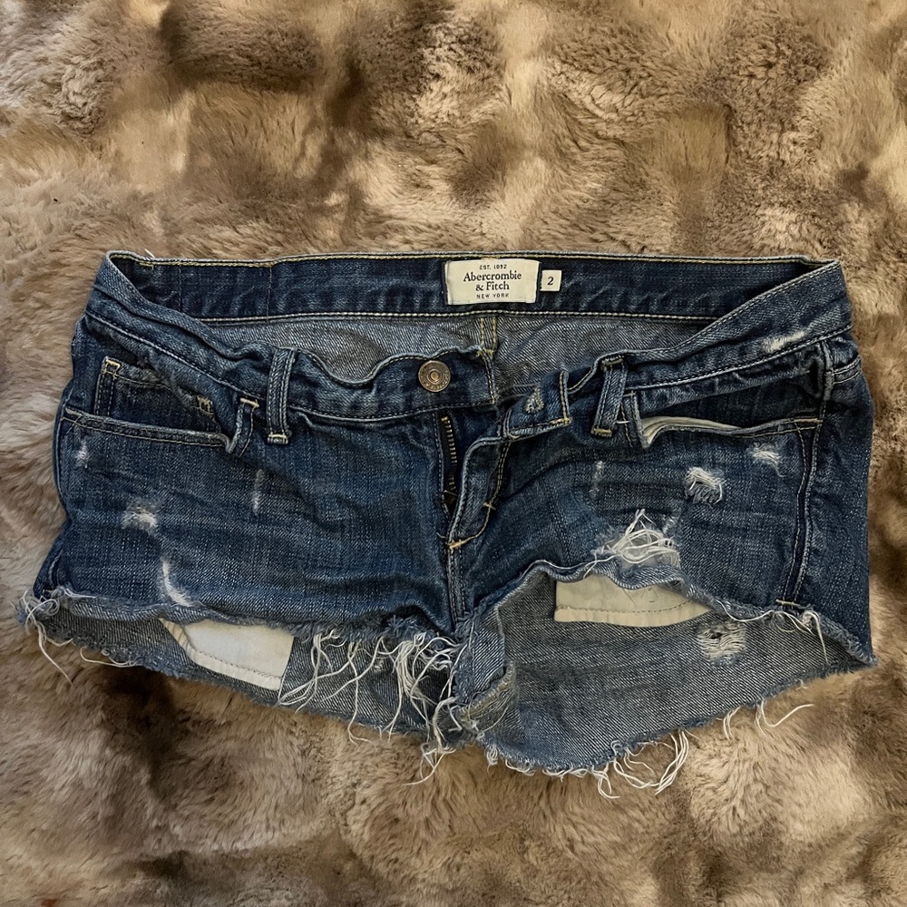 Abercrombie & Fitch y2k mini low rise short shorts